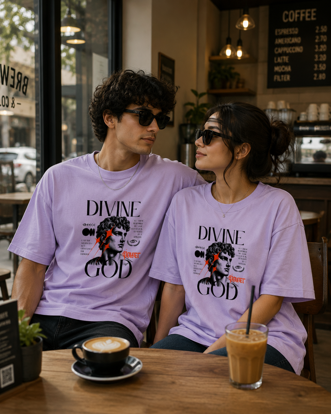 Divine God Grunge Graphic T-Shirt