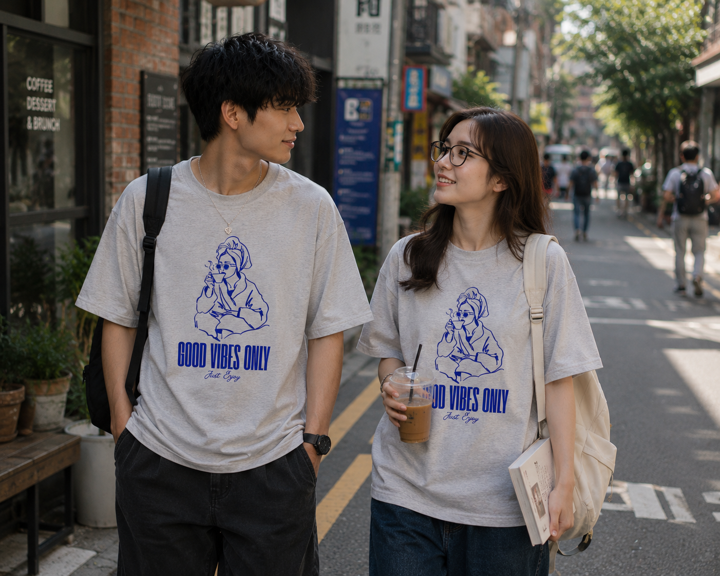 Good Vibes Only Minimal Graphic T-Shirt