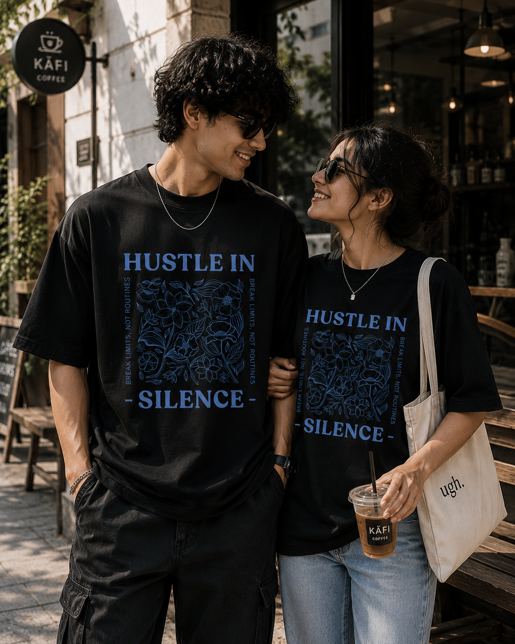 Hustle in Silence Graphic T-Shirt