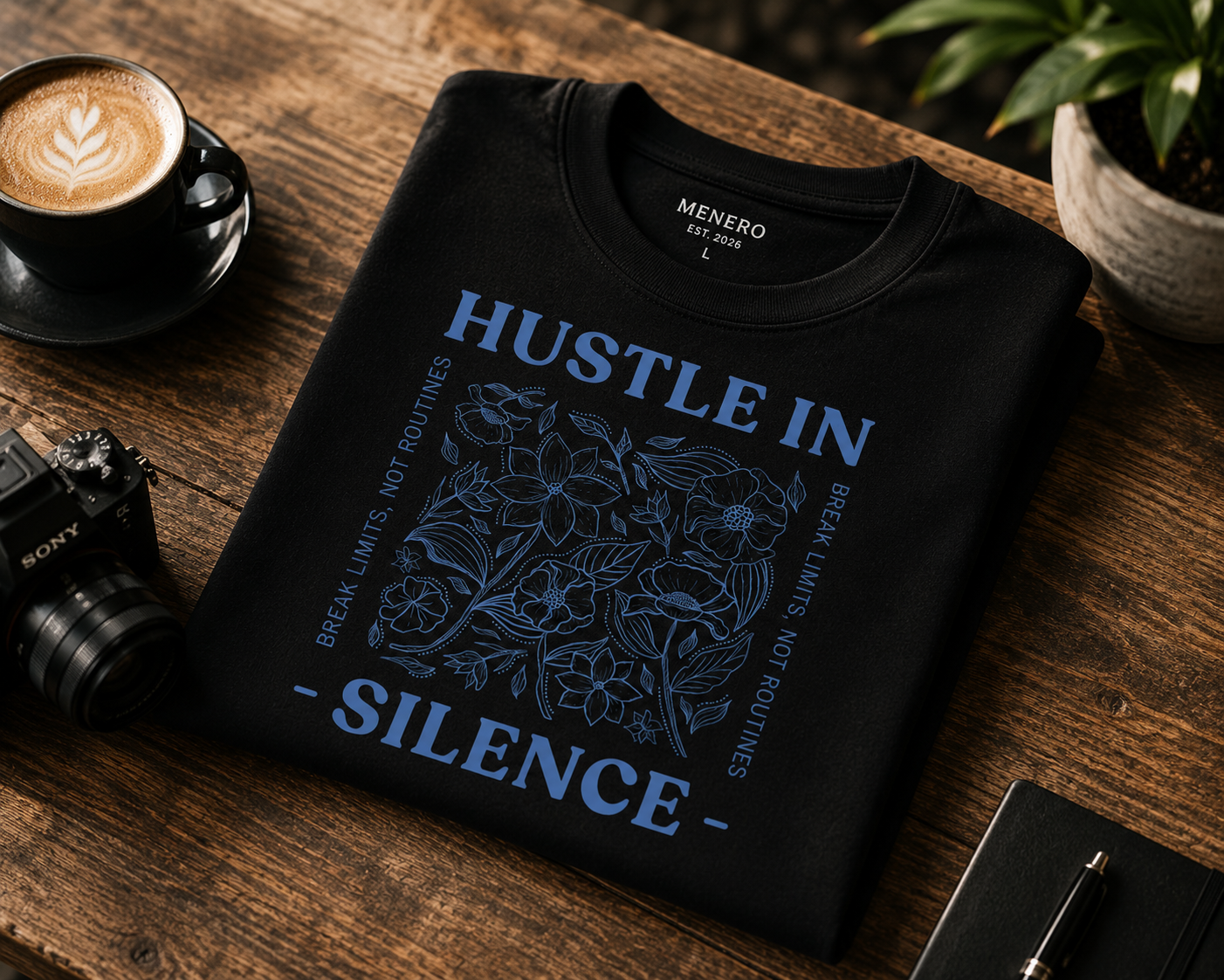 Hustle in Silence Graphic T-Shirt