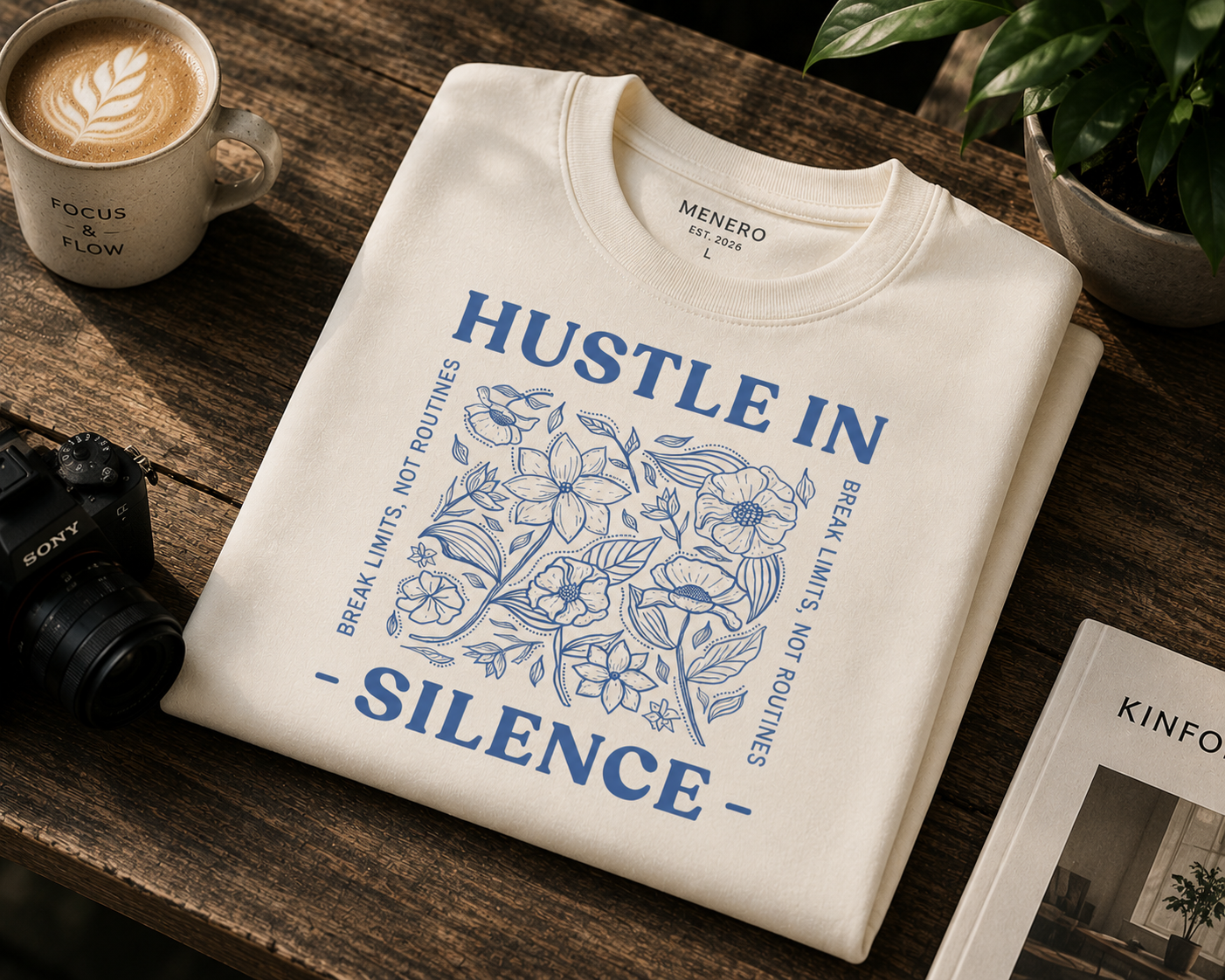 Hustle in Silence Graphic T-Shirt