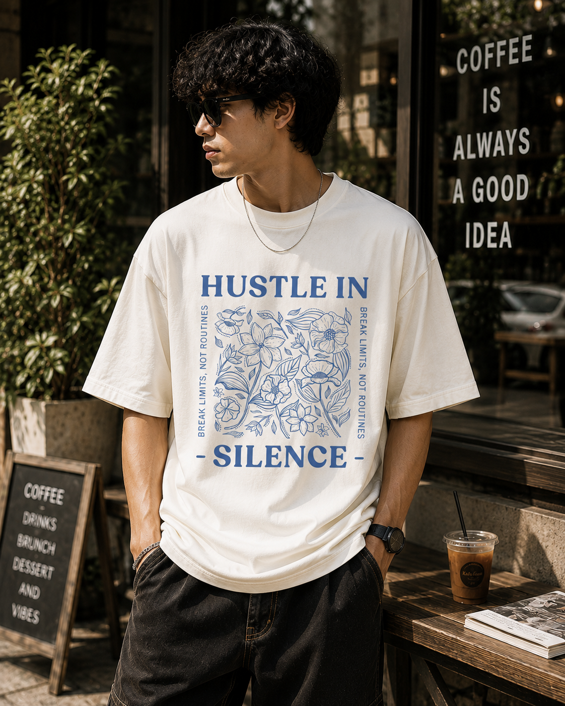 Hustle in Silence Graphic T-Shirt
