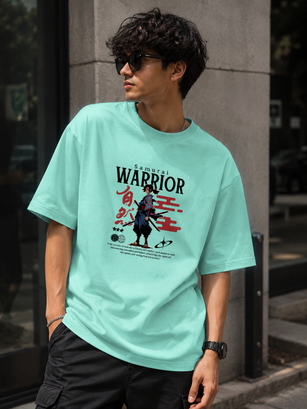 Samurai Maximalist Graphic T-Shirt