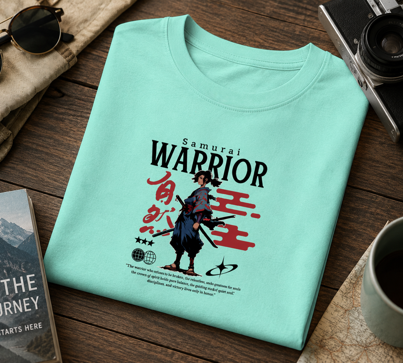 Samurai Maximalist Graphic T-Shirt