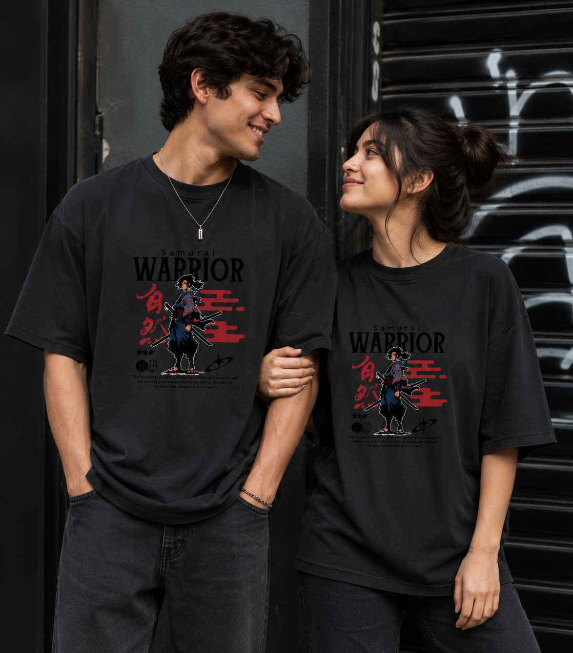 Samurai Maximalist Graphic T-Shirt