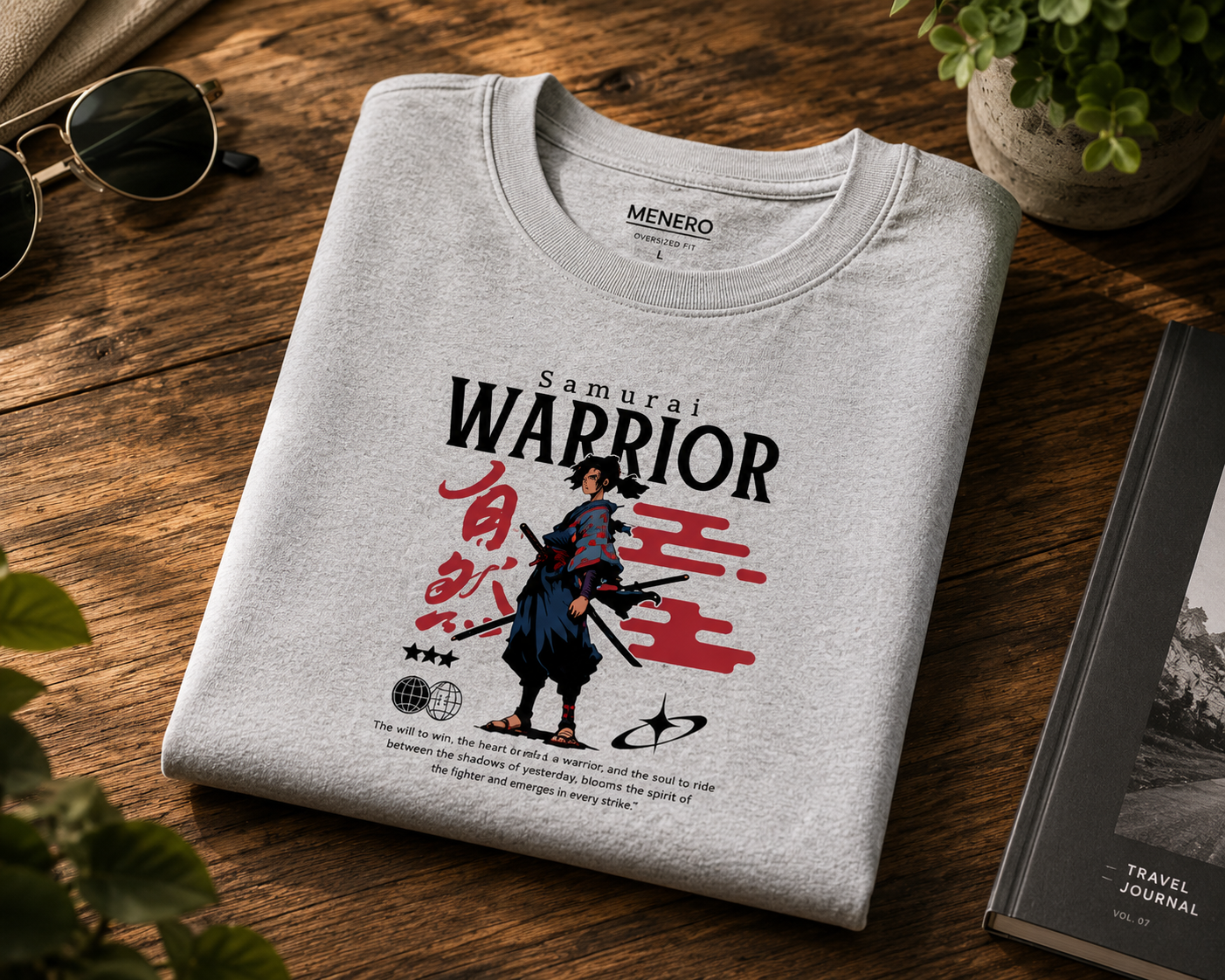 Samurai Maximalist Graphic T-Shirt