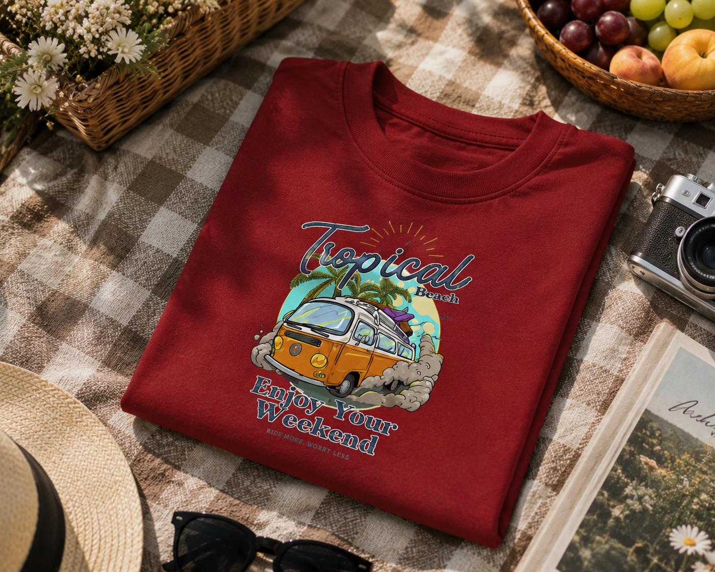 Enjoy Your Weekend Beach Graphic T-Shirt