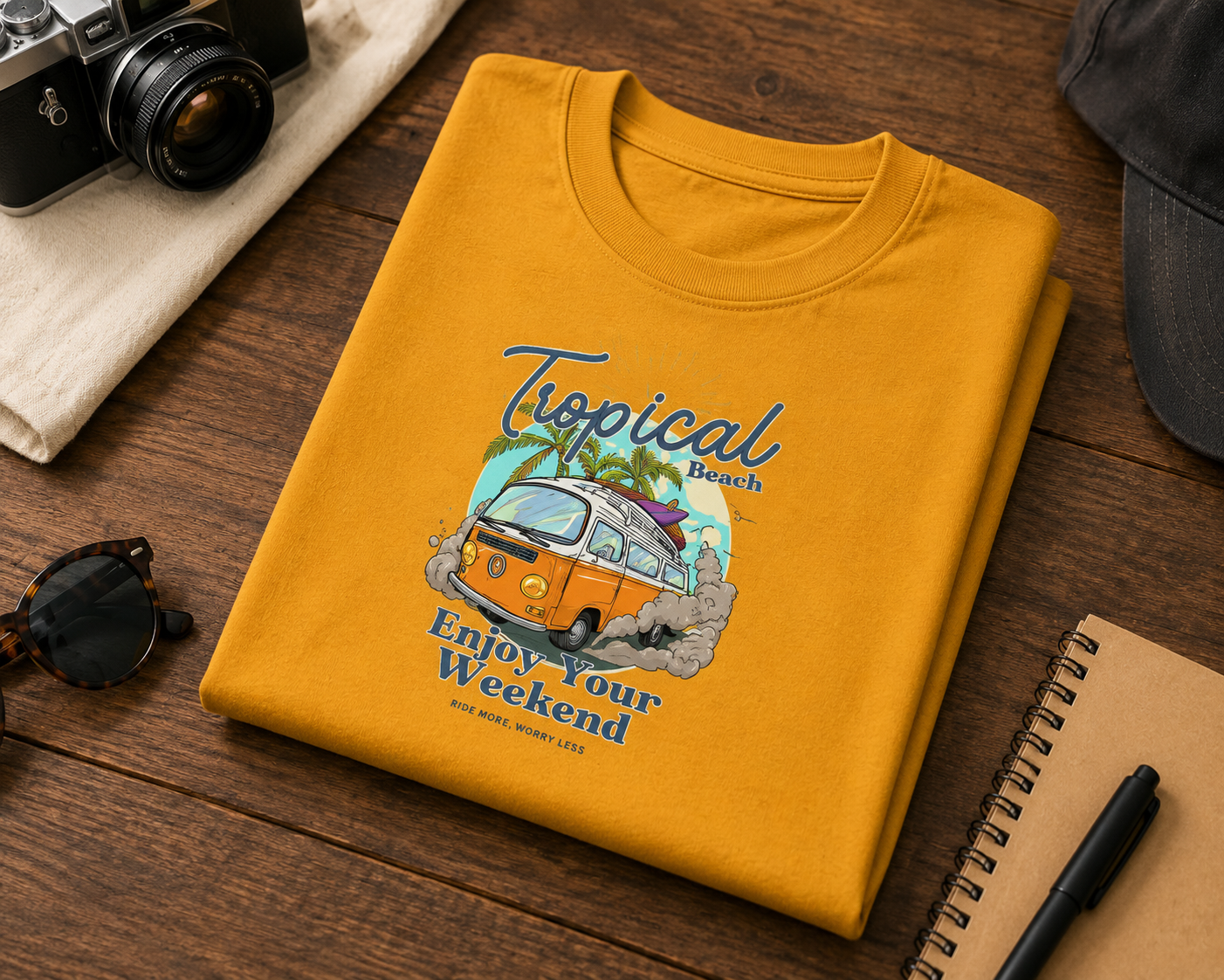 Enjoy Your Weekend Beach Graphic T-Shirt