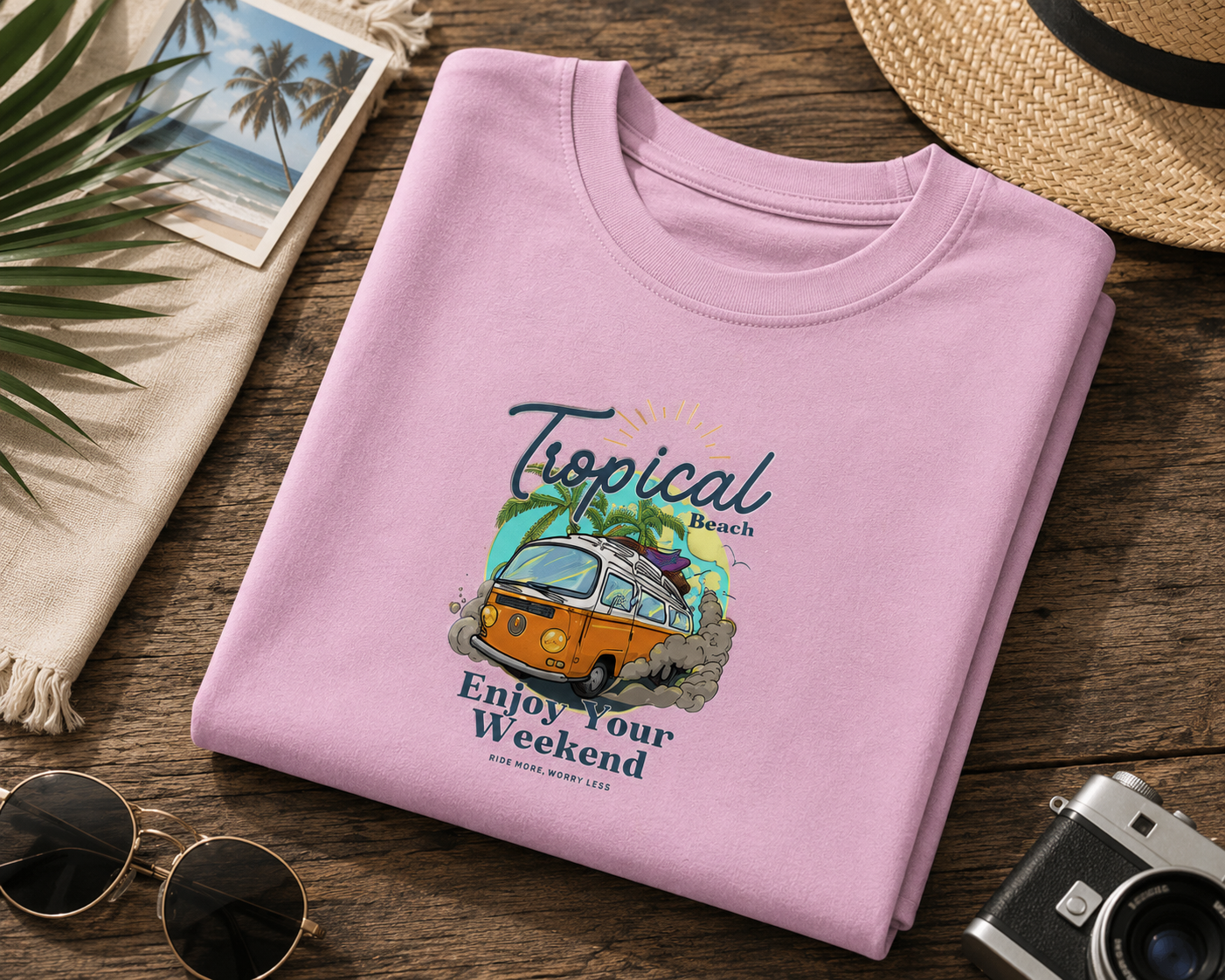 Enjoy Your Weekend Beach Graphic T-Shirt