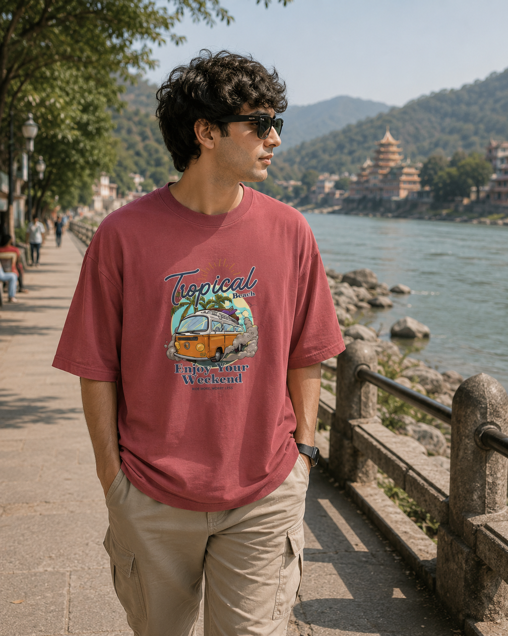Enjoy Your Weekend Beach Graphic T-Shirt