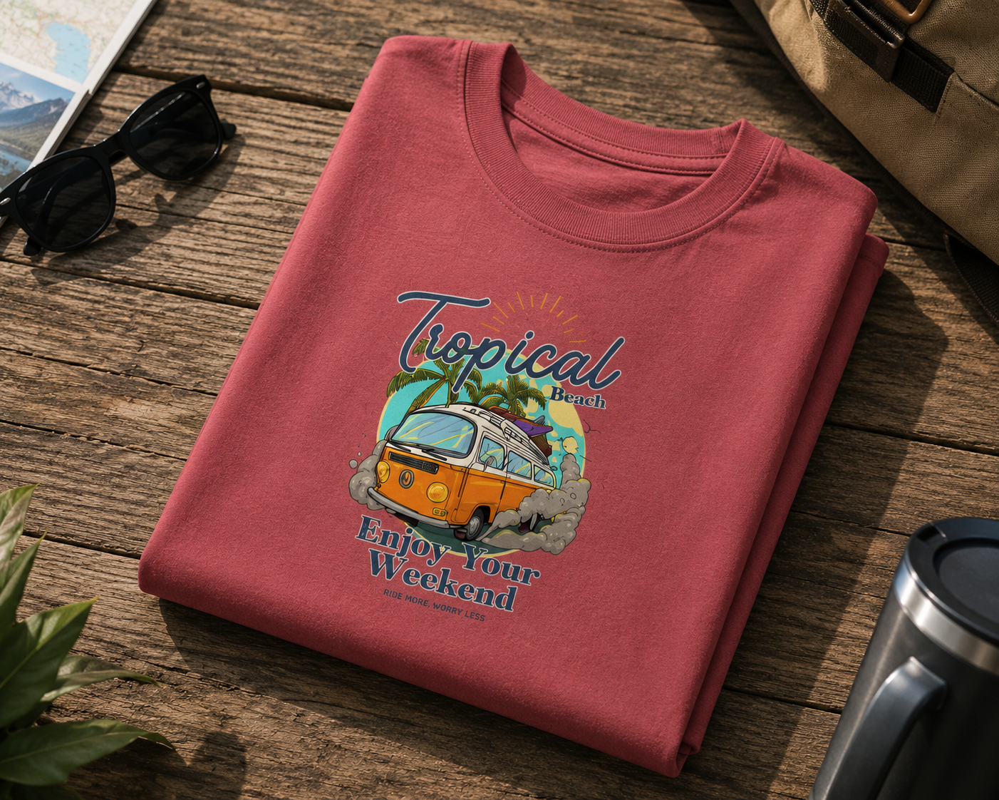 Enjoy Your Weekend Beach Graphic T-Shirt