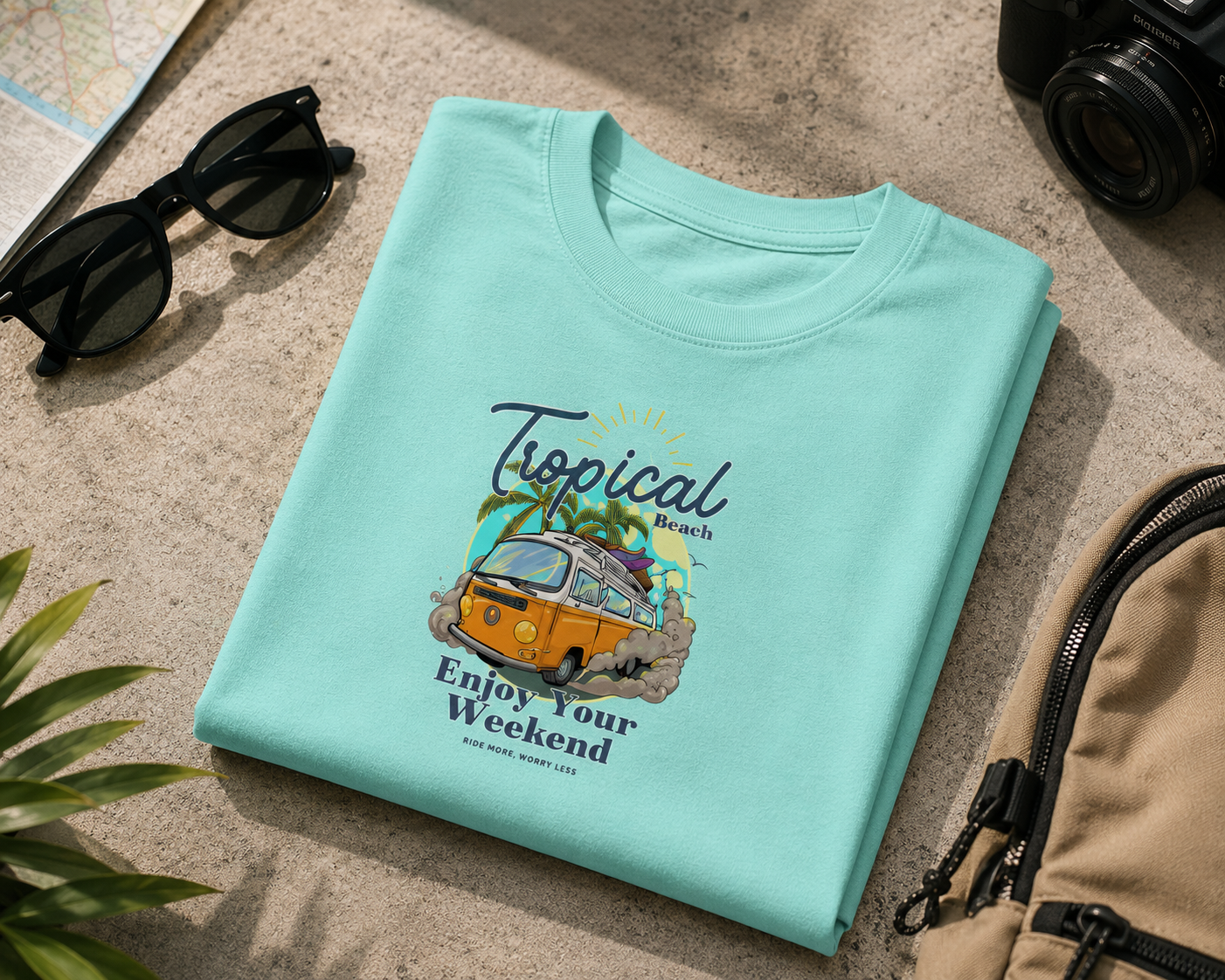 Enjoy Your Weekend Beach Graphic T-Shirt