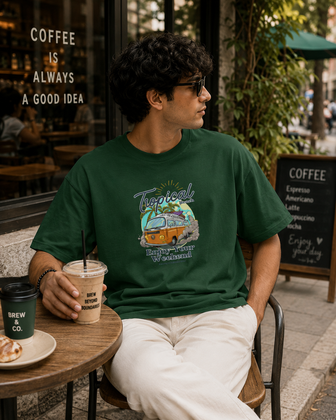 Enjoy Your Weekend Beach Graphic T-Shirt