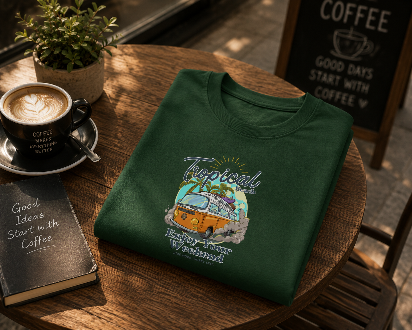 Enjoy Your Weekend Beach Graphic T-Shirt