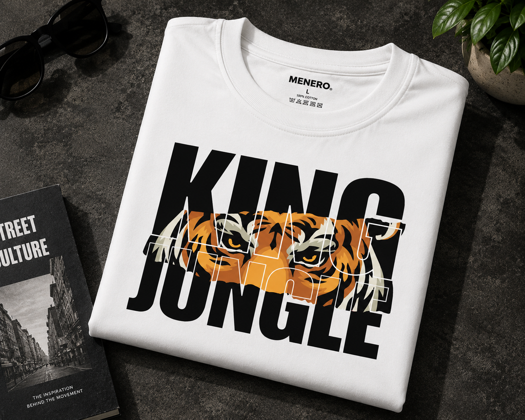 King Jungle Tiger Graphic T-Shirt