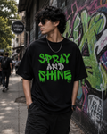 Spray & Shine Graphic Oversized T-Shirt