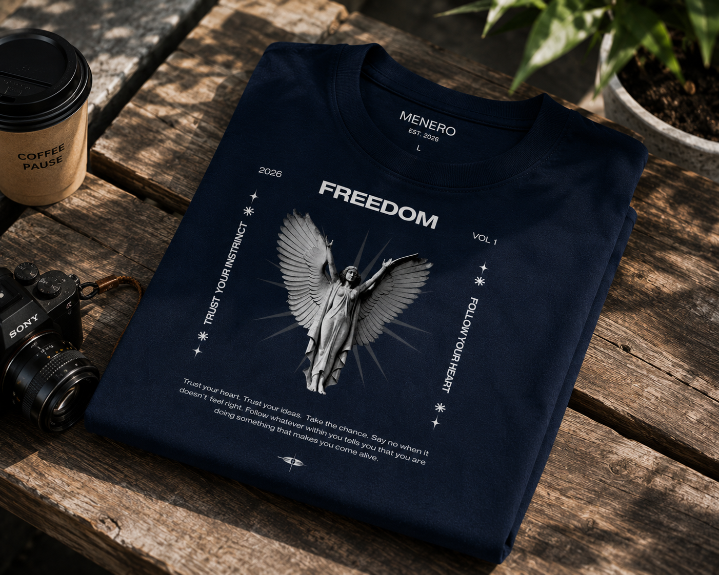 Freedom Sculpture Graphic T-Shirt