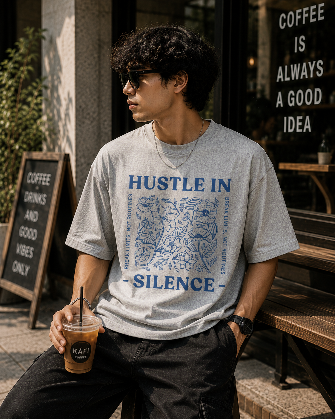 Hustle in Silence Graphic T-Shirt