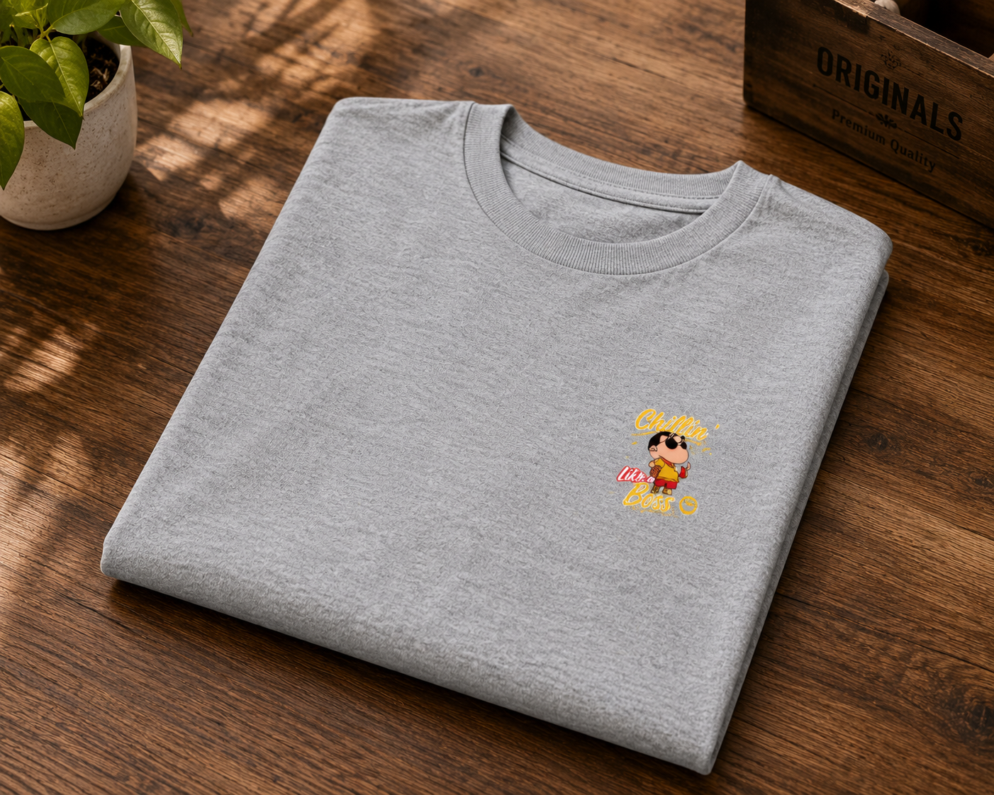 Chillin' Like a Boss Graphic Oversized T-Shirt