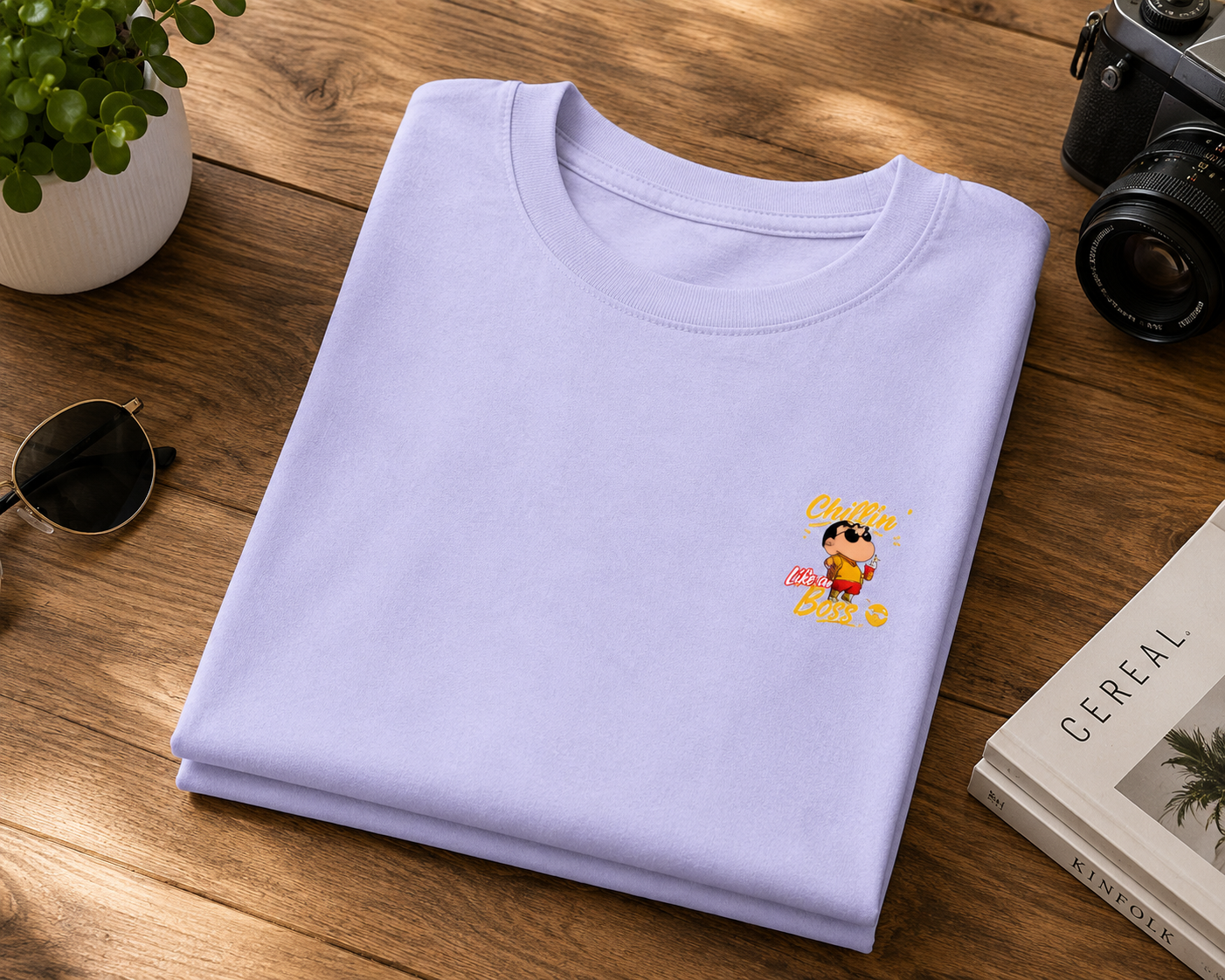 Chillin' Like a Boss Graphic Oversized T-Shirt
