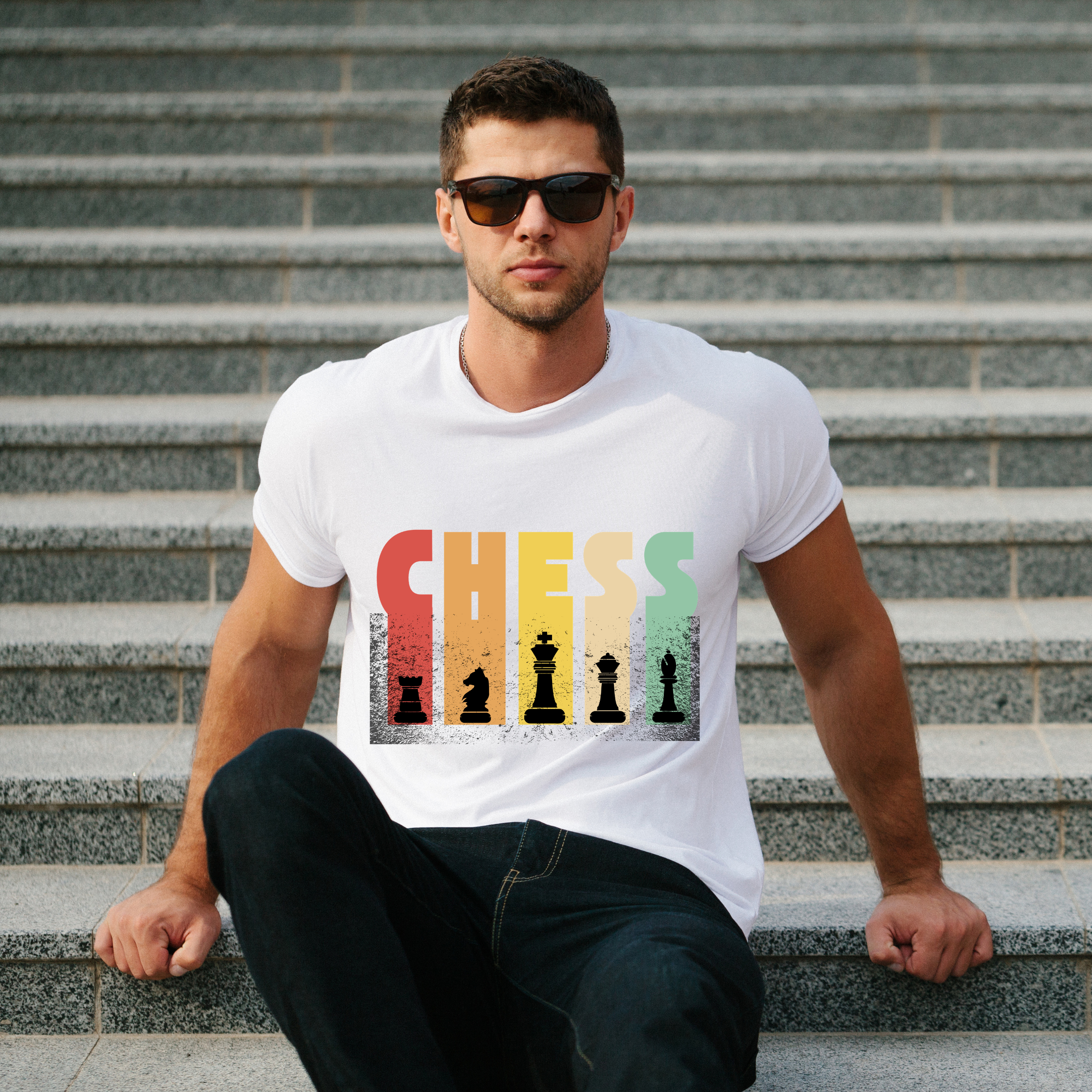 Chess Graphic Design T-Shirt
